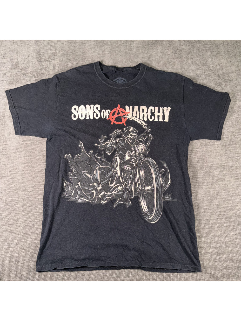 Sons of Anarchy Black Graphic T-Shirt Size Medium